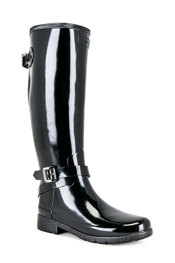 view 2 of 5 Refined Adjustable Strap Boot in Black
