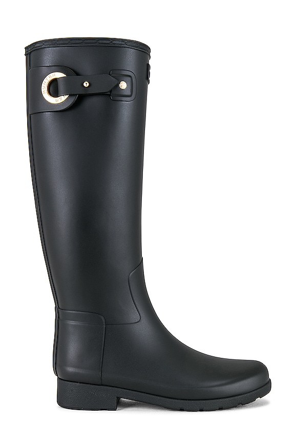 Hunter Refined Tall Boot in Black | REVOLVE