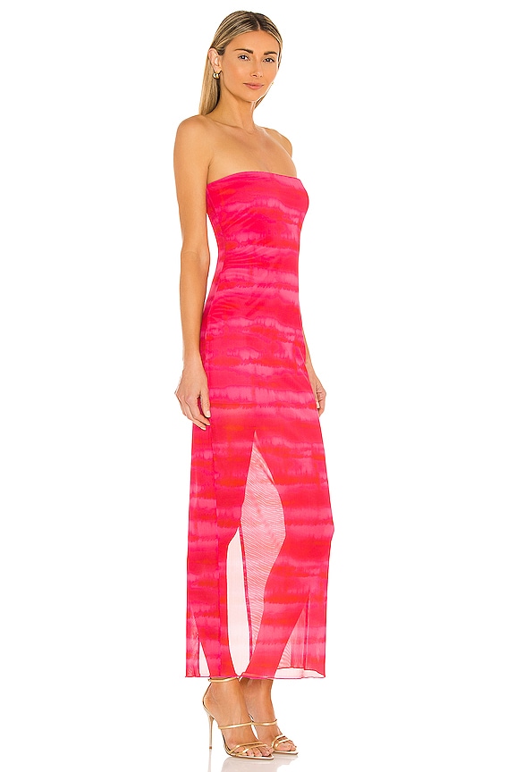 view 2 of 3 Rios Maxi Dress in Strawberry Tie Dye