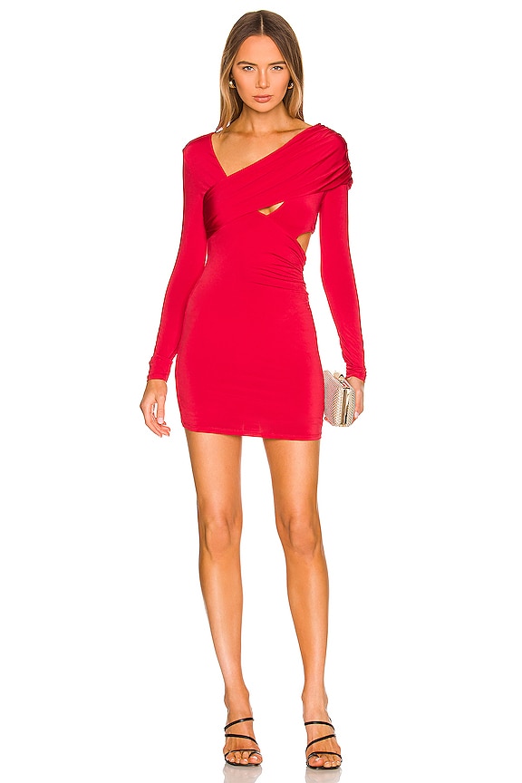 h:ours Ariya Mini Dress in Red | REVOLVE