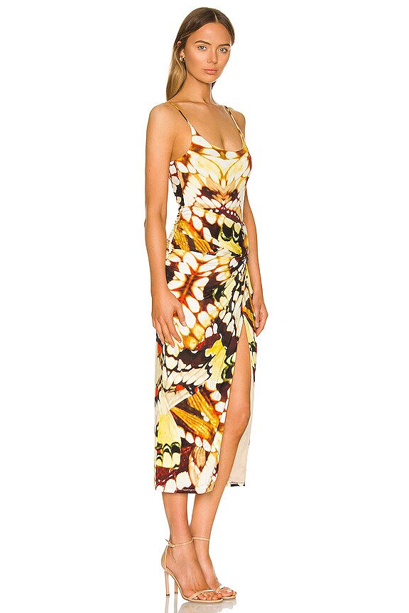 view 2 of 3 Inez Midi Dress in Yellow Butterfly