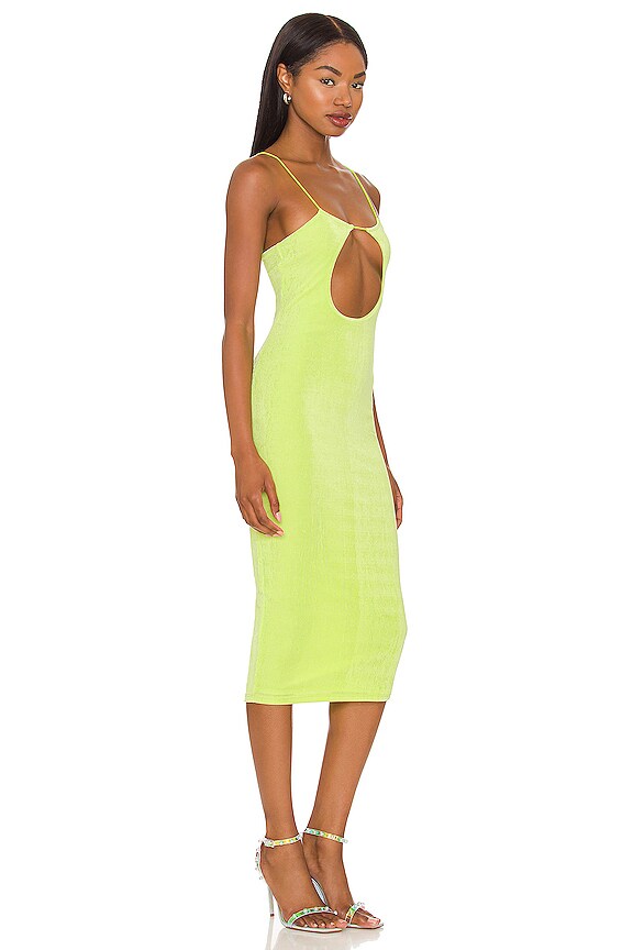 view 2 of 3 VESTIDO MIDI REAGAN in Acid Lime