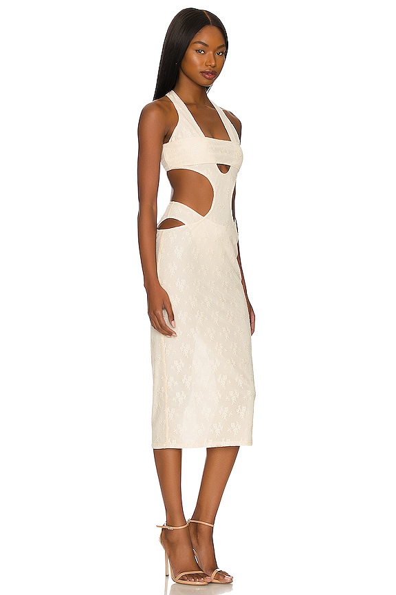 view 2 of 3 Carina Midi Dress in Dusty Ivory