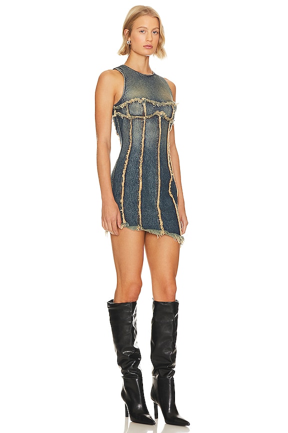 view 2 of 3 VESTIDO AVIVA in Tinted Dark Indigo