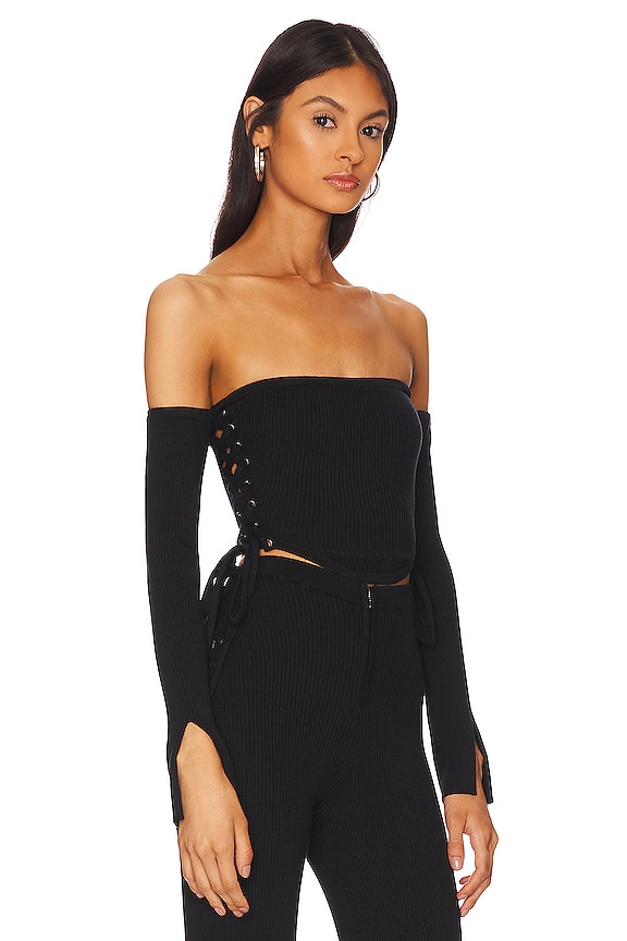 view 2 of 4 CORSÉ DE PUNTO LYDIA in Black