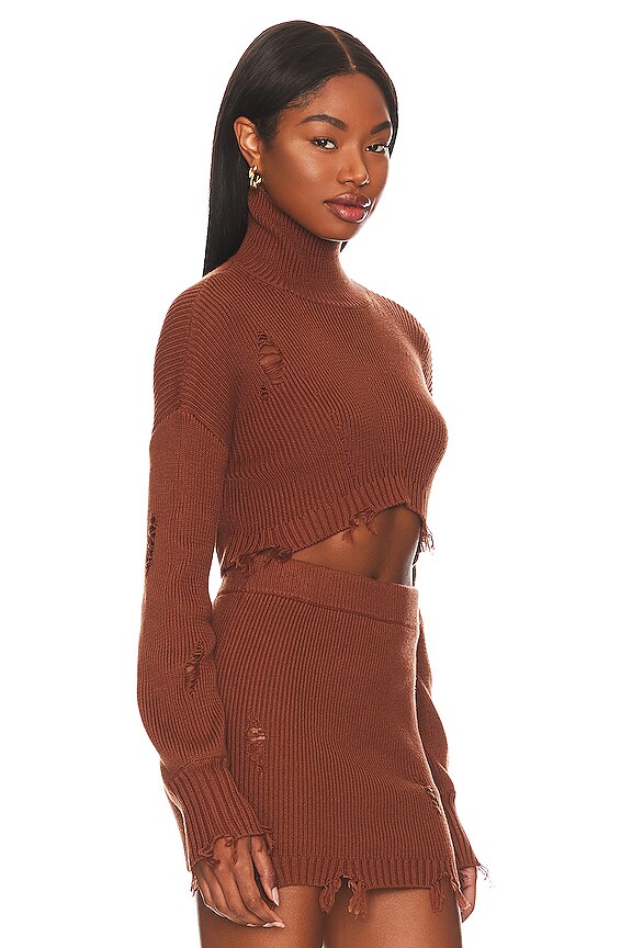 view 2 of 4 СВИТЕР С ВОРОТНИКОМ ПОД ГОРЛО ELSIE in Camel Brown