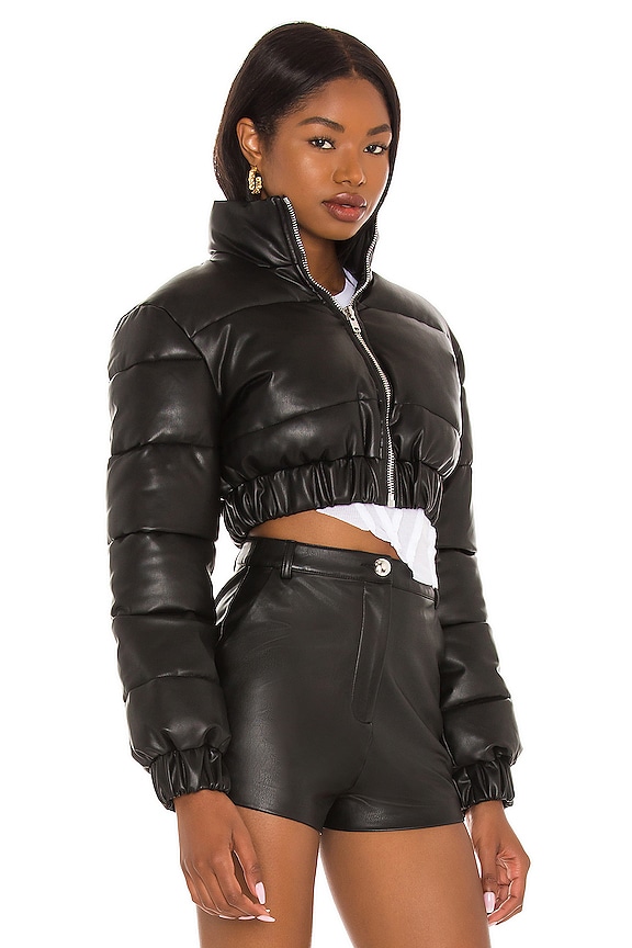 view 2 of 4 Blaine Cropped Puffer Jacket in Black