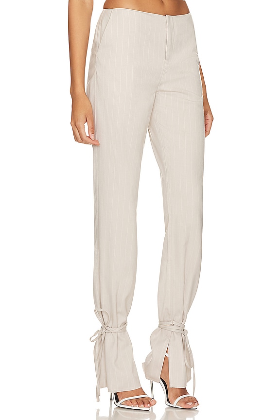 view 2 of 5 Amira Pant in Gray & White