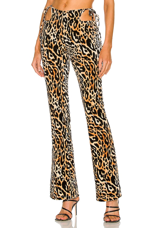 h:ours Nyla Pant in Leopard | REVOLVE