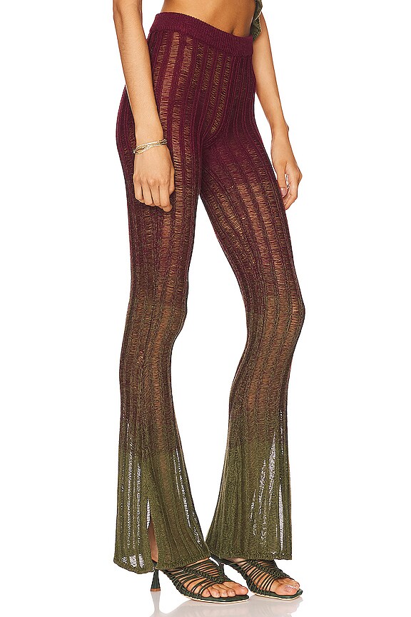 view 2 of 4 PANTALON ZICATELA in Red Green Ombre