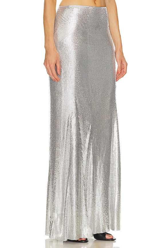 view 2 of 5 x Bridget Chainmail Maxi Skirt in Silver