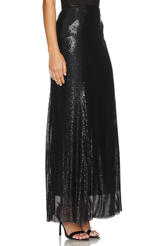 view 2 of 5 x Bridget Chainmail Maxi Skirt in Black