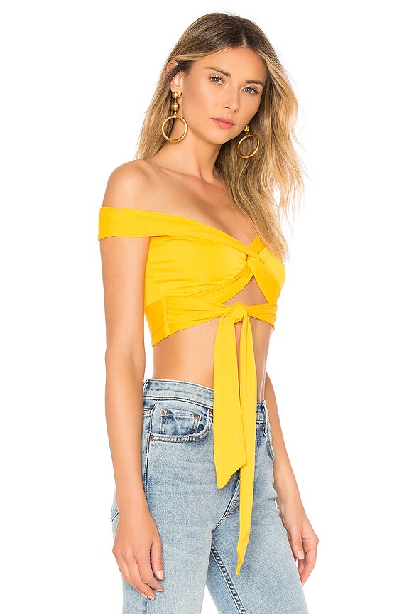 view 2 of 4 Brendon Wrap Top in Lemon