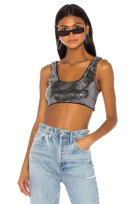 view 1 of 5 TOP SIN MANGAS SHIRLEY in Silver