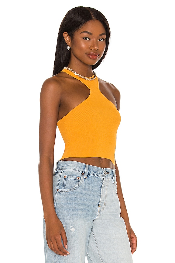 view 2 of 4 Kyla Cropped Top in Orange Apricot