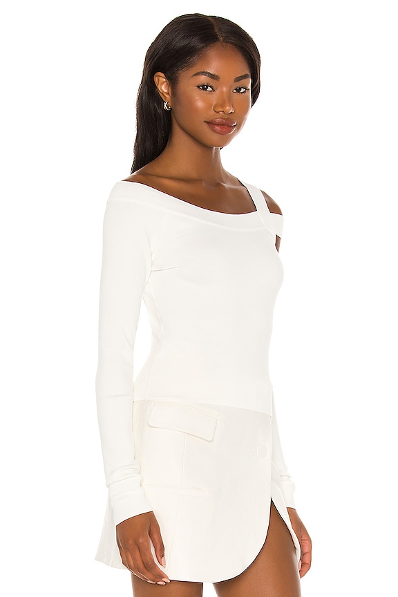 view 2 of 5 Milee Long Sleeve Top in White