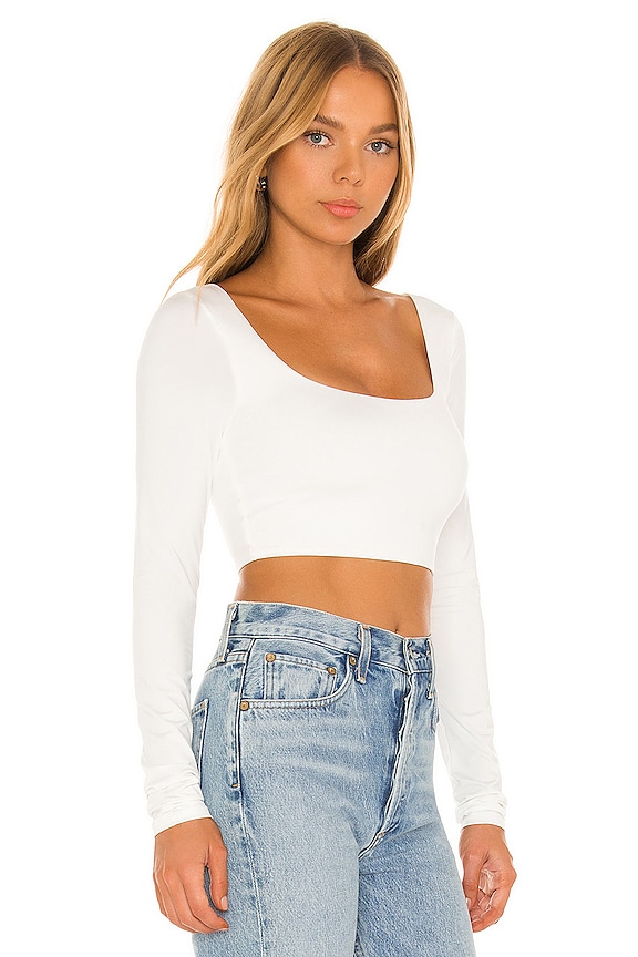 view 2 of 4 Hibi Crop Top in White
