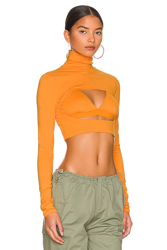 view 2 of 4 Talie Top in Bright Orange