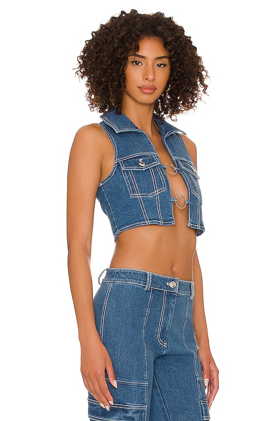 view 2 of 4 Chiara Top in Dark Blue