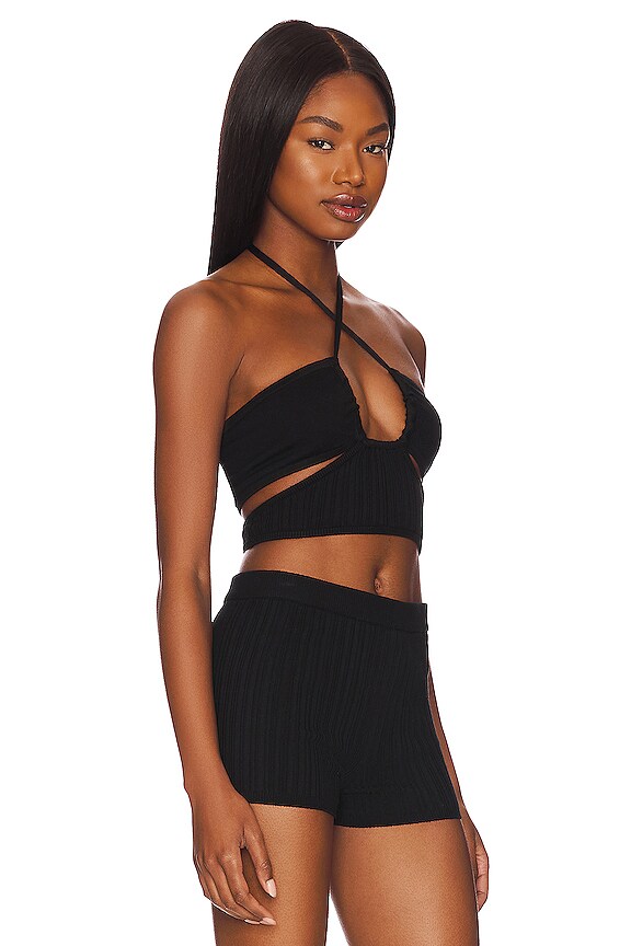 view 2 of 4 Sinclair Cropped Top in Black