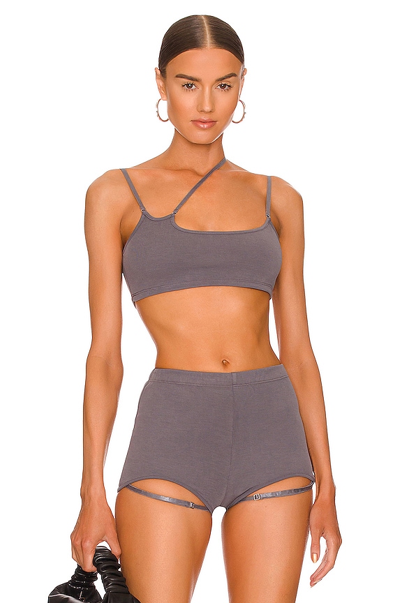 view 1 of 4 Layla Crop Top in Gray