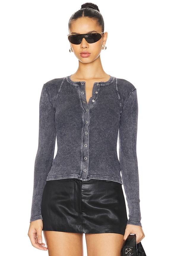 view 2 of 5 ZAIRA 탑 in Charcoal Grey
