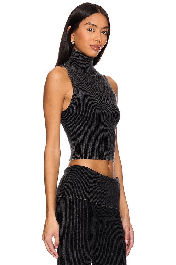 view 2 of 4 Althea Top in Charcoal Grey