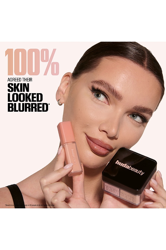 Huda Beauty Easy Bake Loose Powder Duo in Cherry Peach | REVOLVE
