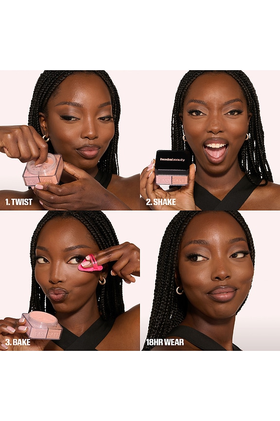 Huda Beauty Easy Bake Loose Powder Duo in Cherry Peach | REVOLVE
