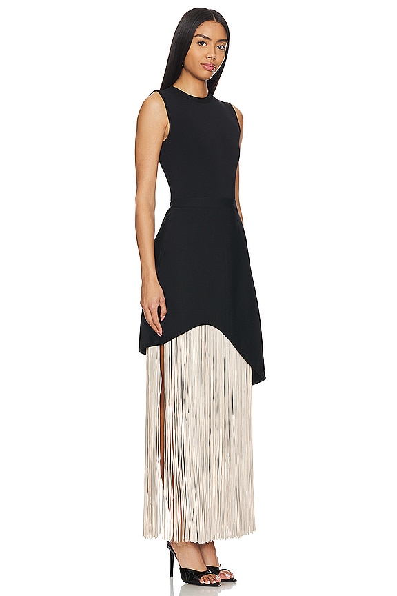 view 2 of 4 ROBE DE SOIRÉE AURORA in Black & Chalk Combo