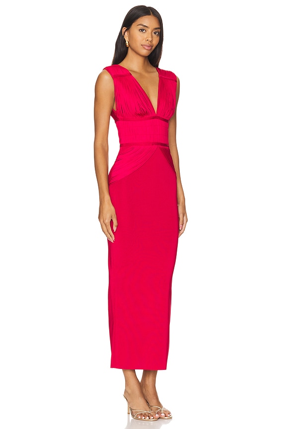 view 2 of 3 The Lillian Gown in Rio Red