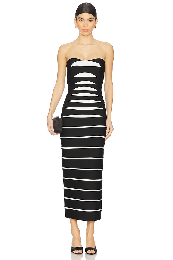 view 1 of 3 The Cameron Gown in Blk Alab Cmb