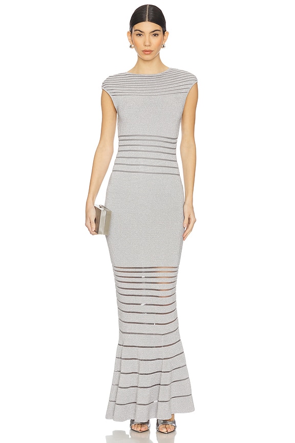 view 1 of 4 The Camila Gown in Met Silver