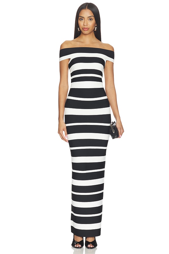 view 1 of 3 MAXIVESTIDO KIVA in Blk Alab Cmb