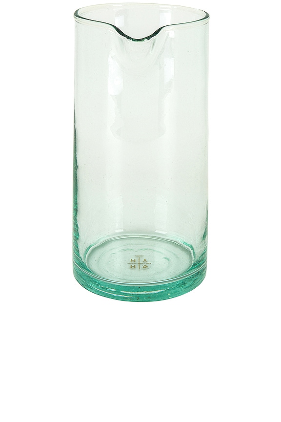 view 2 of 4 Recycled Glassware Pitcher in Blue
