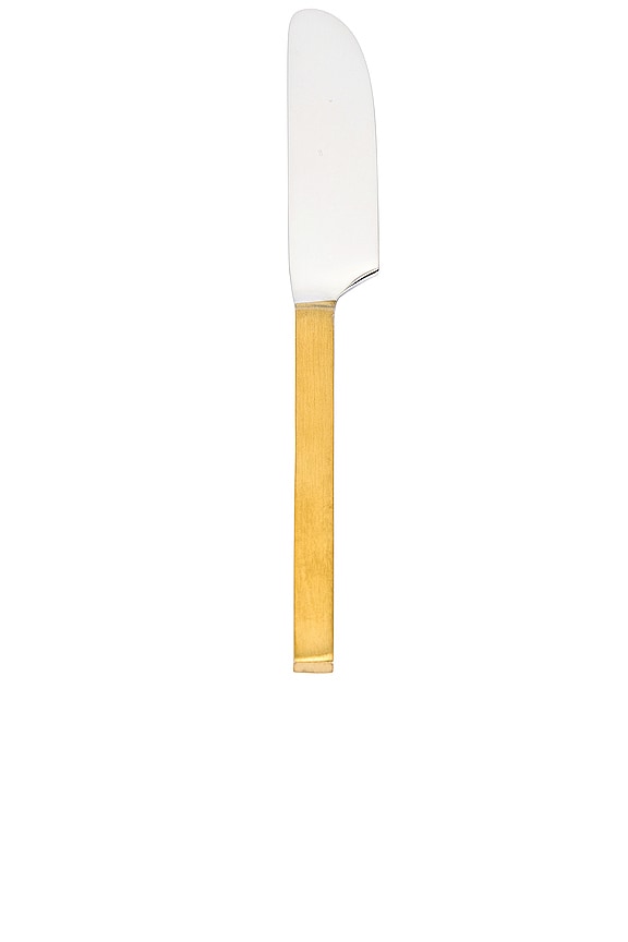 view 2 of 4 Simple Cheese Knives in Plated Steel