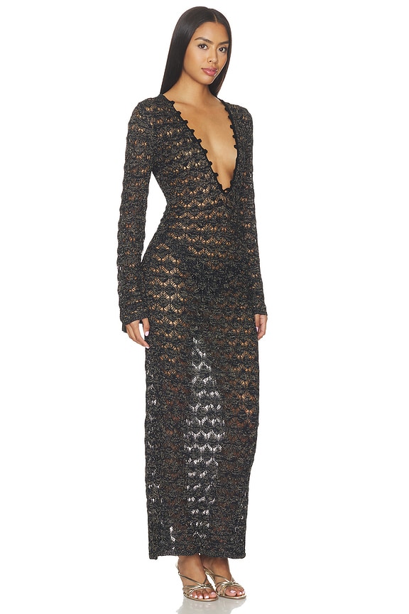 view 2 of 4 ROBE SIENNA MAXI  in Black