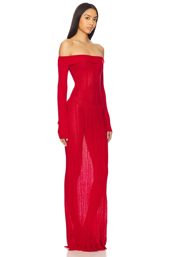 view 2 of 3 Anastasia Maxi Dress in Red
