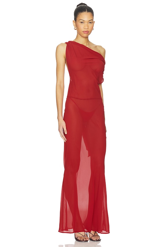 view 2 of 5 ROBE KAHLO MAXI in Red