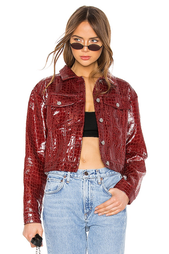 view 2 of 6 CHAQUETA TYLER in Red Croc