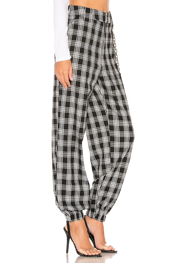 view 2 of 4 Cobain Pant in Black & White Tartan