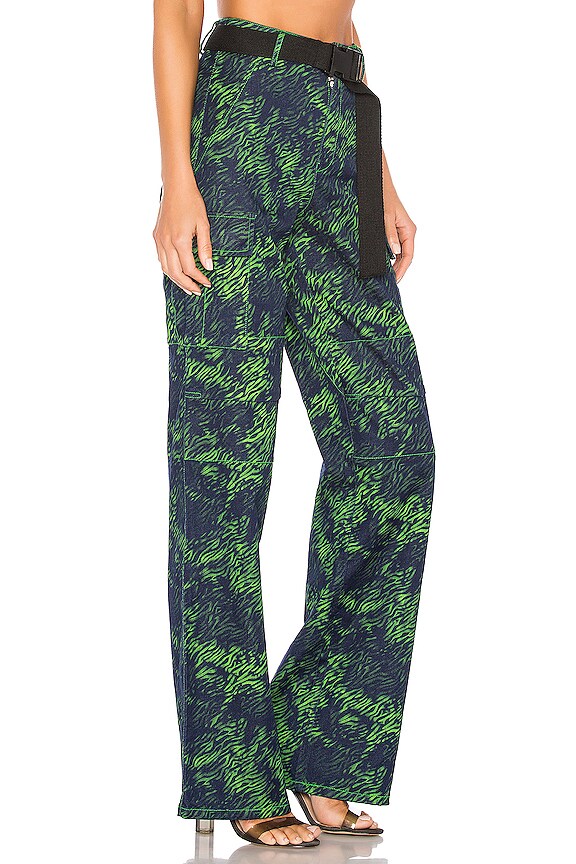 view 2 of 4 Sinead Pant in Green Tiger