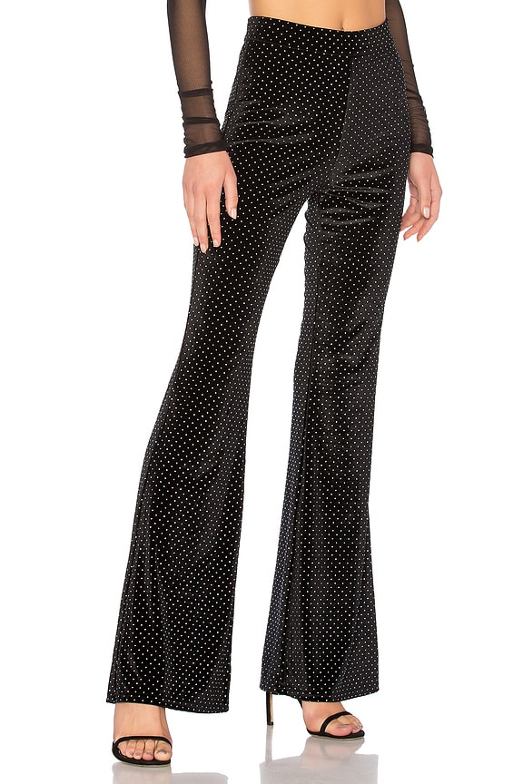 view 2 of 4 PANTALON FLARE KELLY in Black