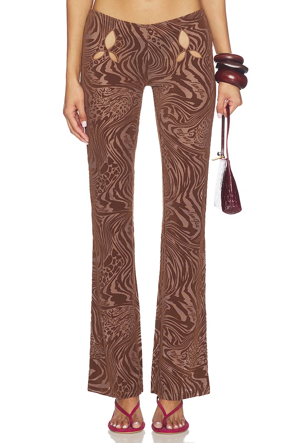 view 1 of 6 PANTALON AMINA in Brown