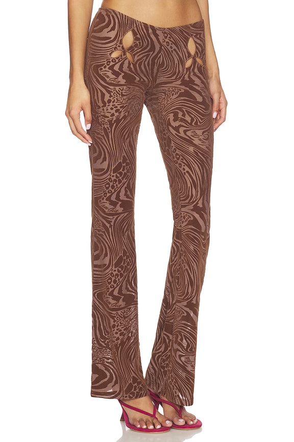 view 2 of 6 PANTALON AMINA in Brown