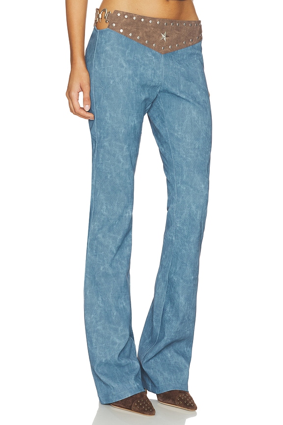 view 2 of 6 Kessa Pant in Blue & Brown