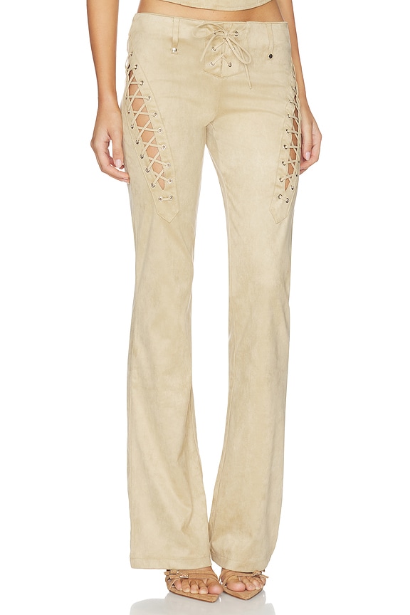 view 2 of 6 PANTALON XENIA in Tan