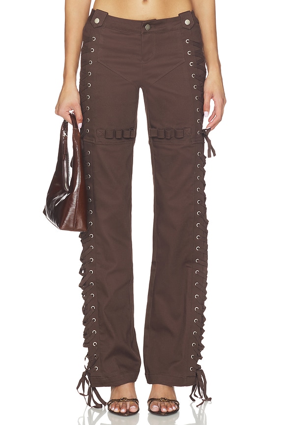 view 2 of 7 PANTALON HOLLY in Brown