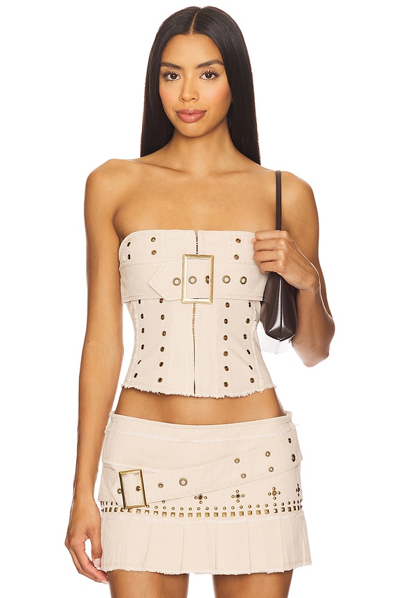 view 1 of 4 Mason Corset in Beige