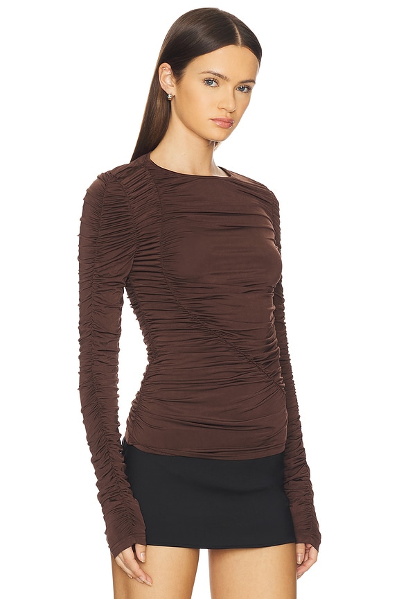 view 2 of 4 Cerise Top in Chocolate